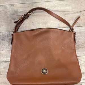 Dooney & Bourke Large pebble grain leather slouch hobo handbag